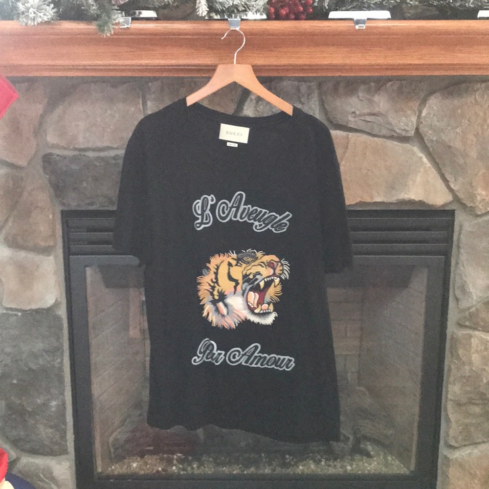 Gucci “Blind for Love” Embroidered shirt
